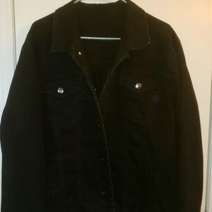 Black denim jacket